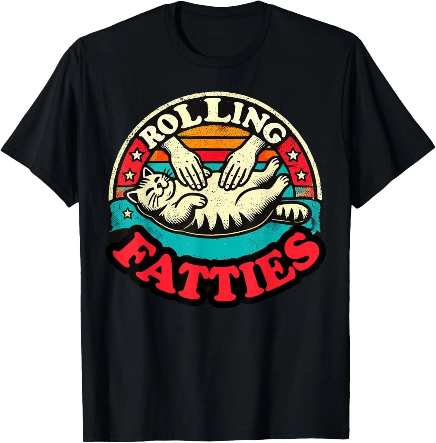 Funny Fat Kitten Cat Rolling Fatties Cute Kitty Owner Women T-Shirt Unisex T-shirt, Sweatshirt, Hoodie, Long Sleeve Tee - T-Shirt, Sweatshirt, Hoodie