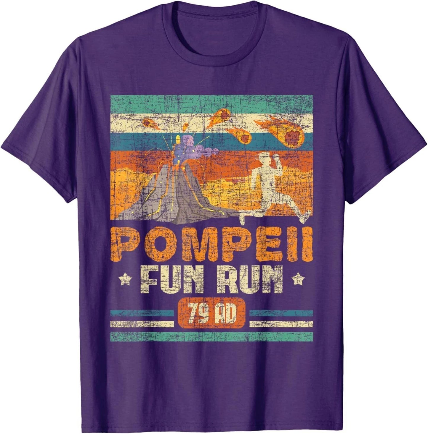 Pompeii Fun Run Geography Volcanologist Volcanology Unisex T-Shirt Unisex T-shirt, Sweatshirt, Hoodie, Long Sleeve Tee - T-Shirt, Sweatshirt, Hoodie