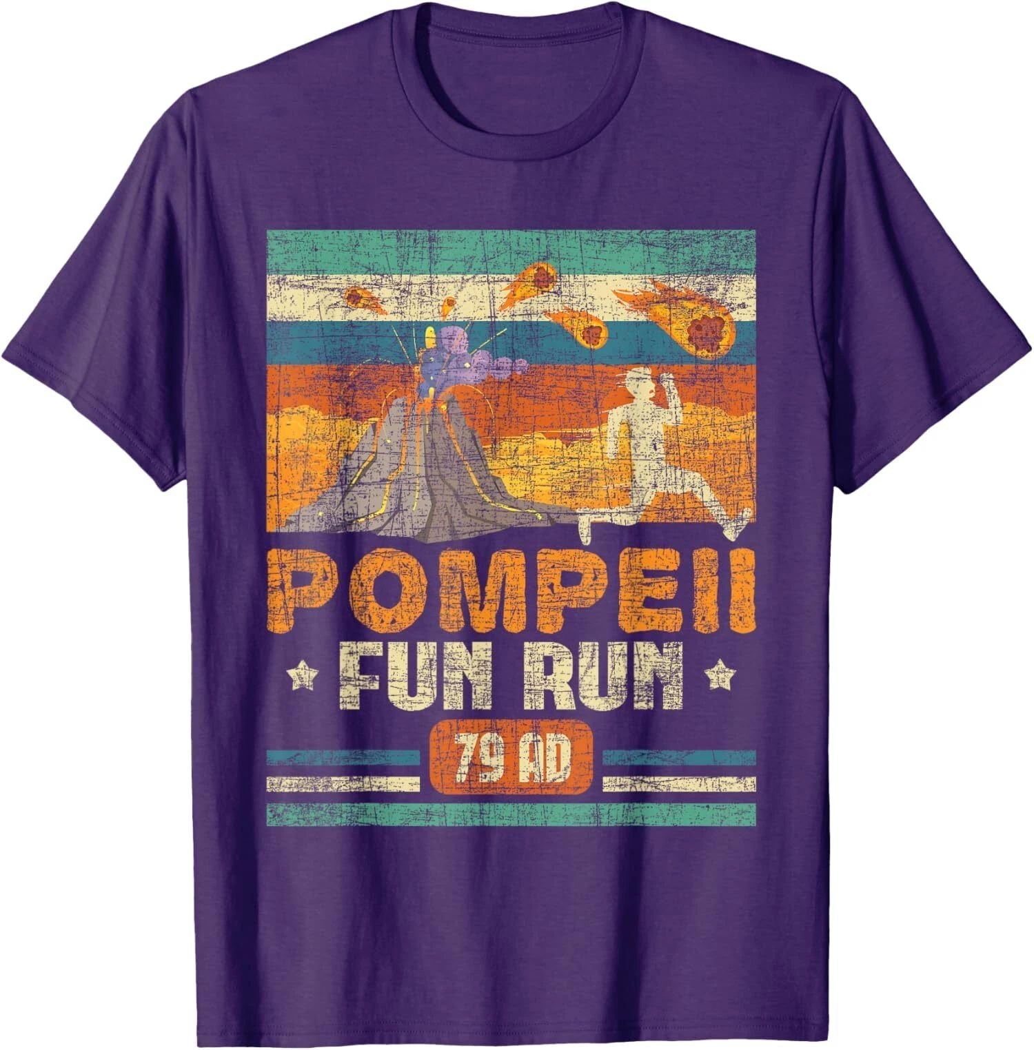 Pompeii Fun Run Geography Volcanologist Volcanology Unisex T-Shirt Unisex T-shirt, Sweatshirt, Hoodie, Long Sleeve Tee - T-Shirt, Sweatshirt, Hoodie