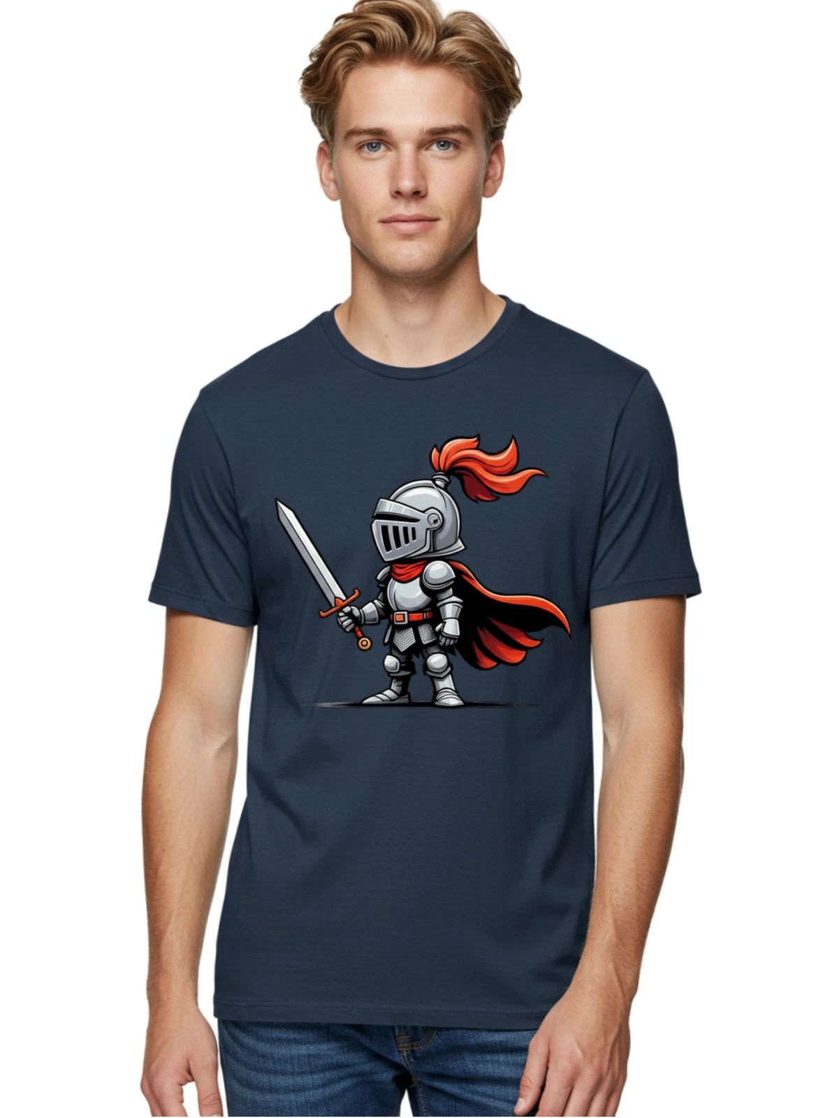 Silver-Knight Mens Graphic Tee, 100% Cotton, Casual Summer Wear Unisex T-shirt, Sweatshirt, Hoodie, Long Sleeve Tee - T-Shirt, Sweatshirt, Hoodie