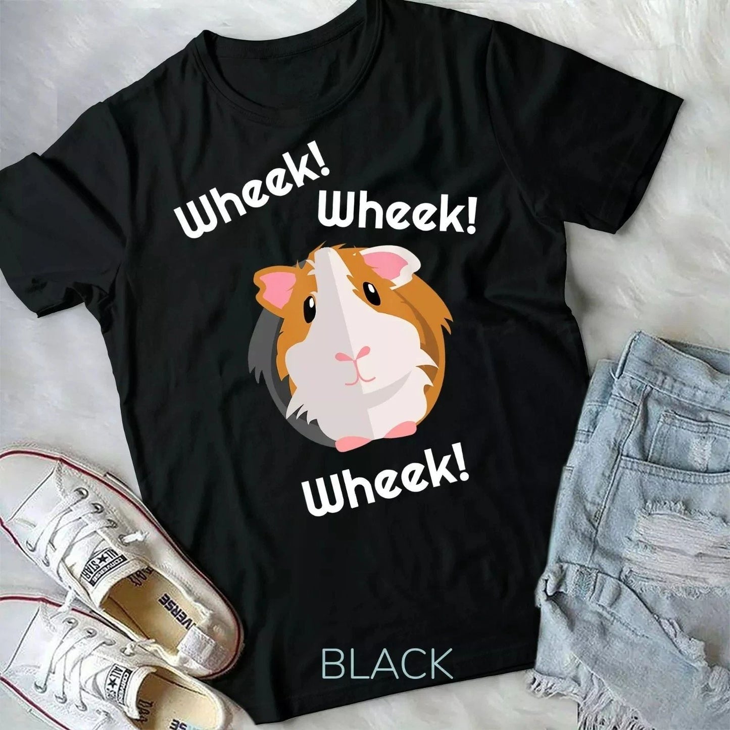 Cute n Funny Wheek - Guinea Pig Owner Cavy Lover - Unisex Form T-Shirt Unisex T-shirt, Sweatshirt, Hoodie, Long Sleeve Tee - T-Shirt, Sweatshirt, Hoodie