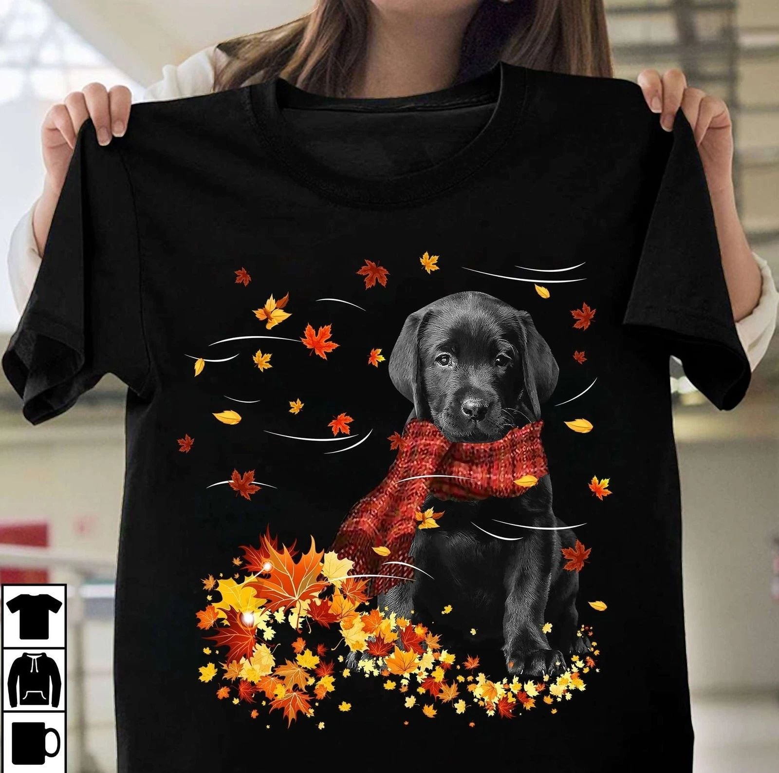 Puppy dog in Fall  Fall the wonderful season, T-shirt for dog lover Unisex T-shirt, Sweatshirt, Hoodie, Long Sleeve Tee - T-Shirt, Sweatshirt, Hoodie