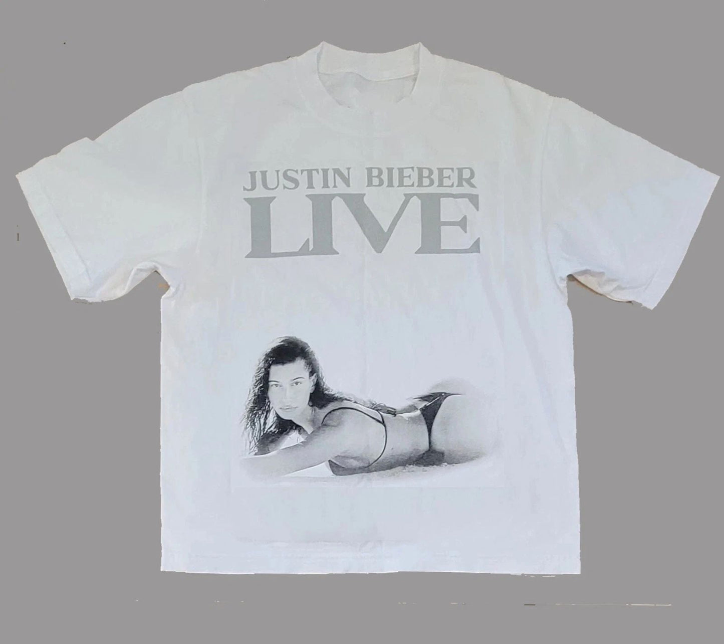 Justin Bieber White Hailey 2026 Merch reprint T-Shirt, FAST SHIP Unisex T-shirt, Sweatshirt, Hoodie, Long Sleeve Tee - T-Shirt, Sweatshirt, Hoodie