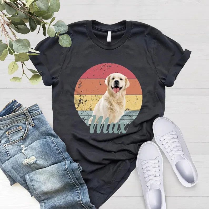 Custom Dog Pet Photo Shirt Comfort Tee Personalized Dog Lover Gift Idea Unisex T-shirt, Sweatshirt, Hoodie, Long Sleeve Tee - T-Shirt, Sweatshirt, Hoodie