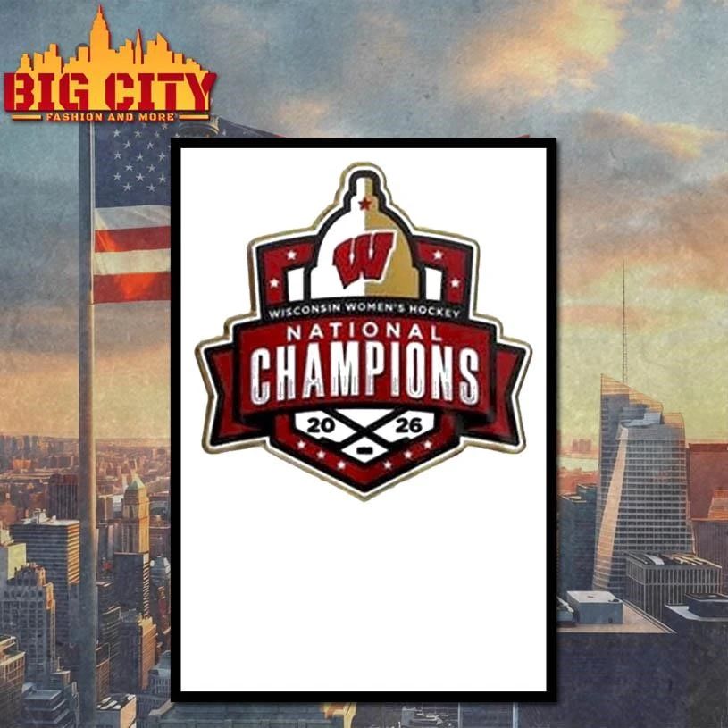 Wisconsin Badgers NCAA Ice Hockey 2026 National - Adult & Kids T-Shirts, Sweatshirts & Hoodies apparel design preview 4