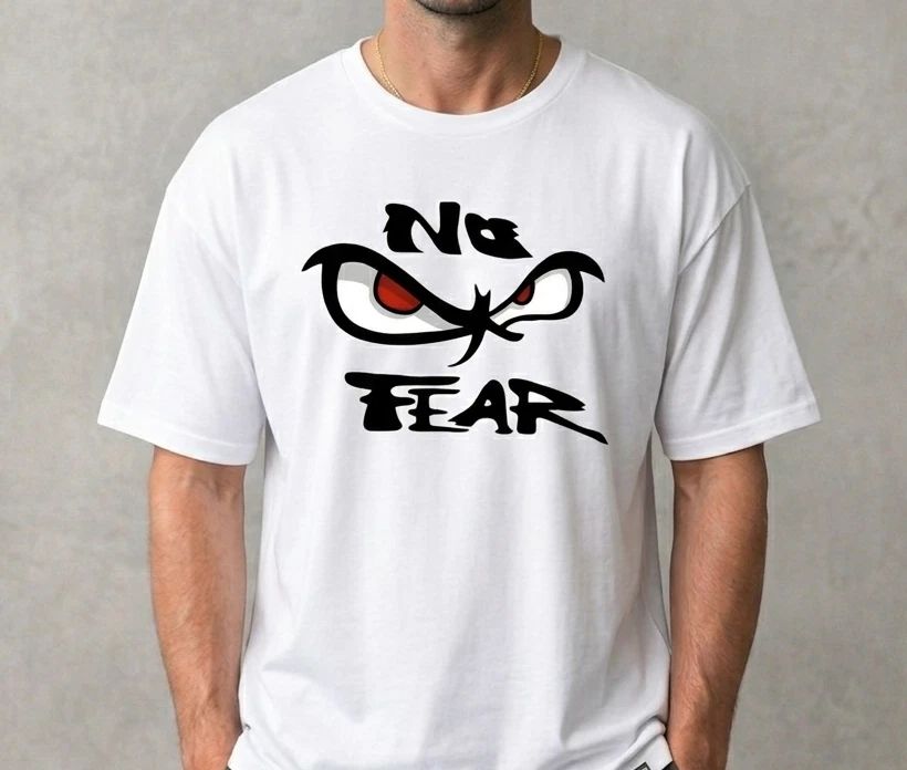 No Fear Retro Graphic T-Shirt  Vintage Style Evil Eyes Streetwear Tee Unisex T-shirt, Sweatshirt, Hoodie, Long Sleeve Tee - T-Shirt, Sweatshirt, Hoodie