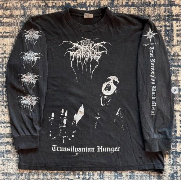 1994 DARKTHRONE TRANSYLVANIAN HUNGER Vintage Long Sleeves Shirt Reprint Unisex T-shirt, Sweatshirt, Hoodie, Long Sleeve Tee - T-Shirt, Sweatshirt, Hoodie