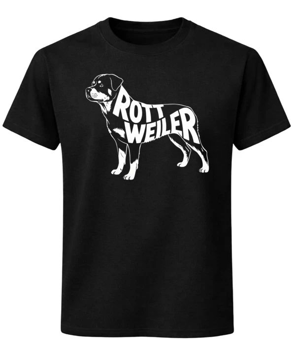Rottweiler Dog Silhouette Breed Lover T-Shirt Canine Graphic Unisex Tee Unisex T-shirt, Sweatshirt, Hoodie, Long Sleeve Tee - T-Shirt, Sweatshirt, Hoodie
