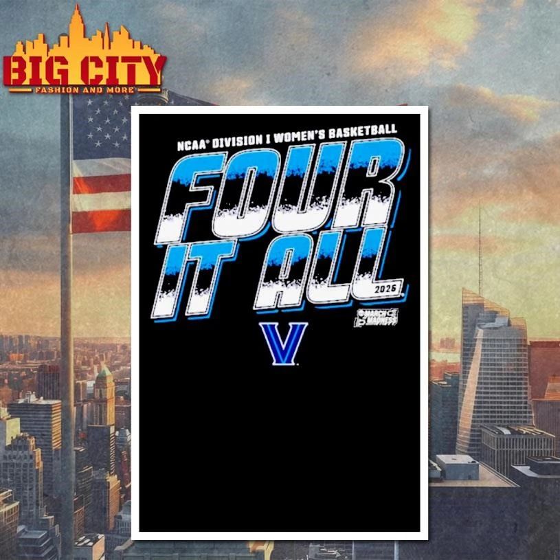 Villanova Wildcats 2026 Ncaa Division I Womens - Adult & Kids T-Shirts, Sweatshirts & Hoodies apparel design preview 4
