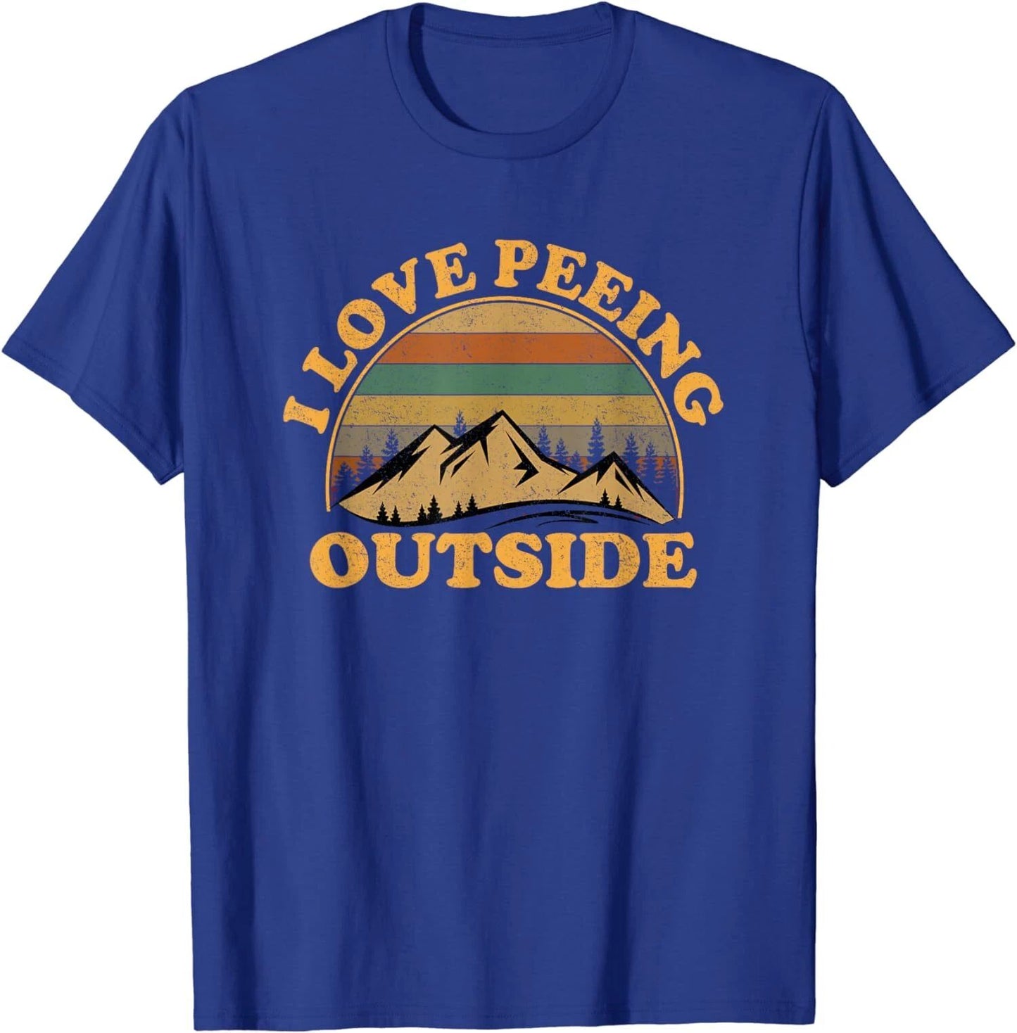 I Love Peeing Outside Funny Fun Camping Hiking Unisex T-Shirt Unisex T-shirt, Sweatshirt, Hoodie, Long Sleeve Tee - T-Shirt, Sweatshirt, Hoodie