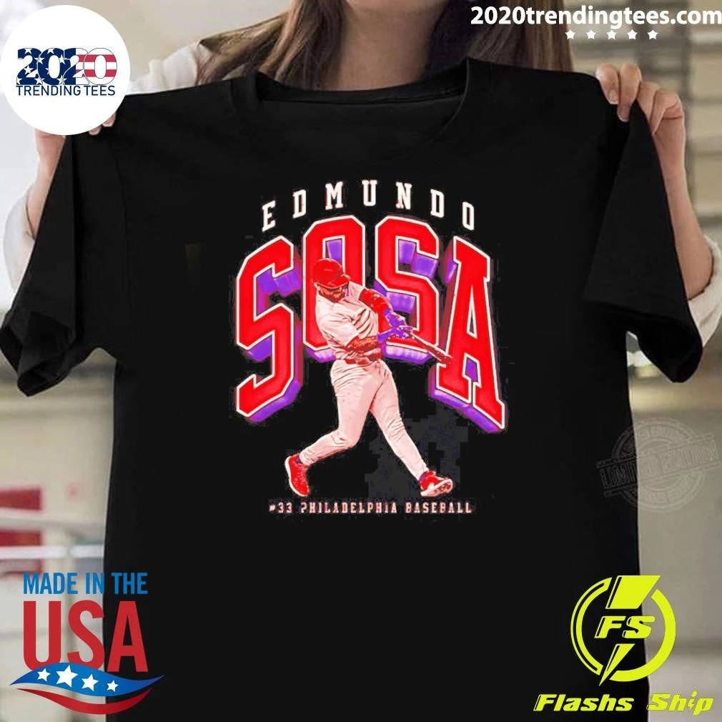 Edmundo Sosa Philadelphia Phillies Collegiate Shirt Unisex T-shirt, Sweatshirt, Hoodie, Long Sleeve Tee - T-Shirt, Sweatshirt, Hoodie