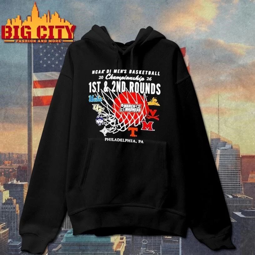 Philadelphia,PA 2026 NCAA Men's Basketball March - Adult & Kids T-Shirts, Sweatshirts & Hoodies apparel design preview 2