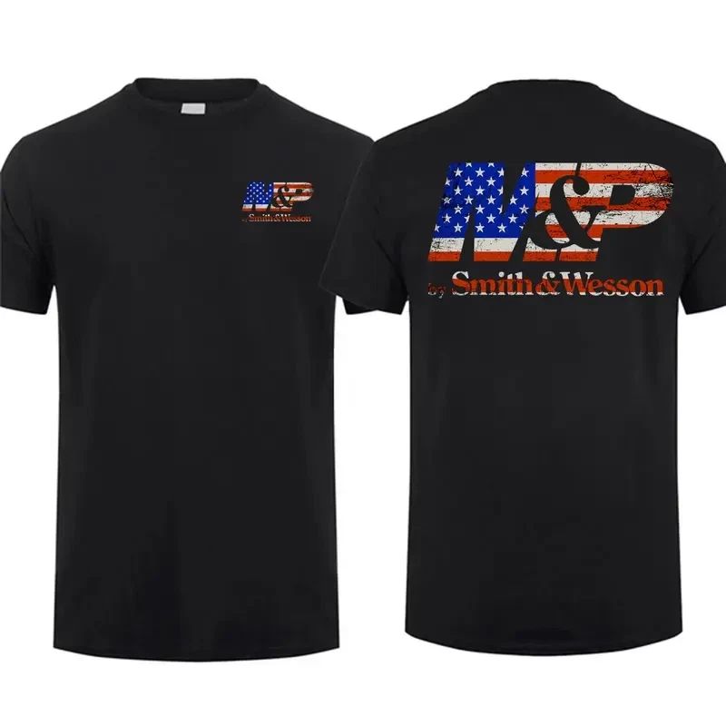 Smith & Wesson America Flag T-Shirt, Unisex Short Sleeve Casual 100% Cotton, Top Unisex T-shirt, Sweatshirt, Hoodie, Long Sleeve Tee - T-Shirt, Sweatshirt, Hoodie