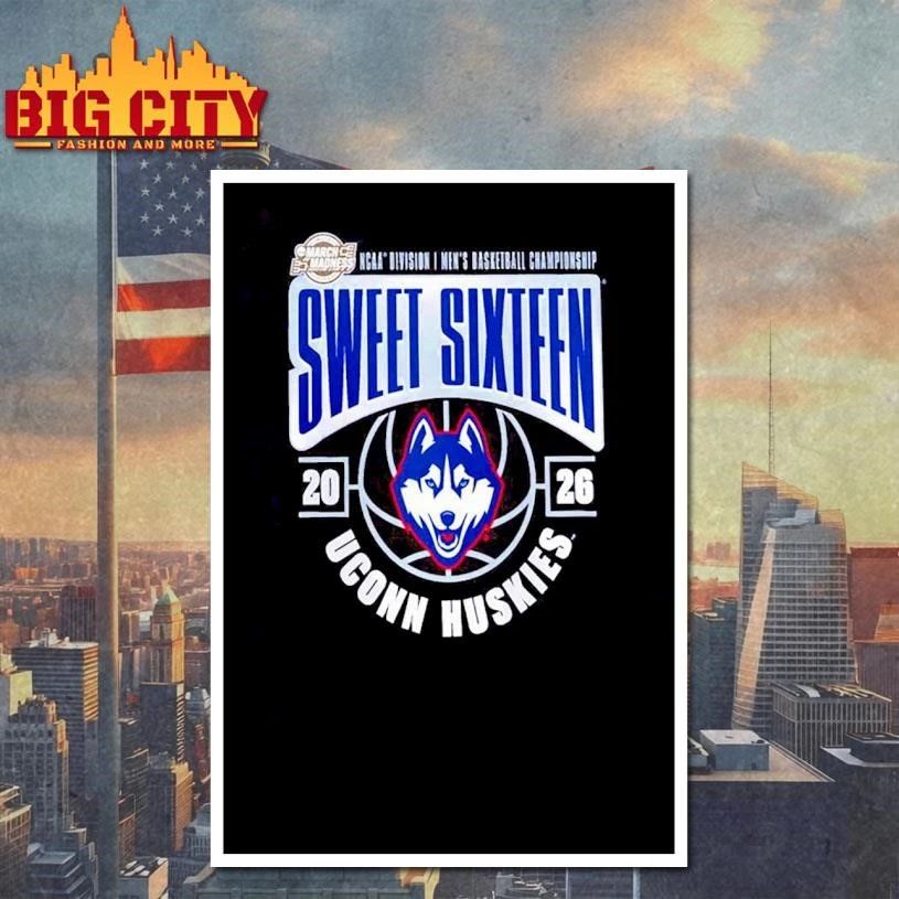 UConn Huskies 2026 NCAA Men's Basketball Tournament - Adult & Kids T-Shirts, Sweatshirts & Hoodies apparel design preview 4