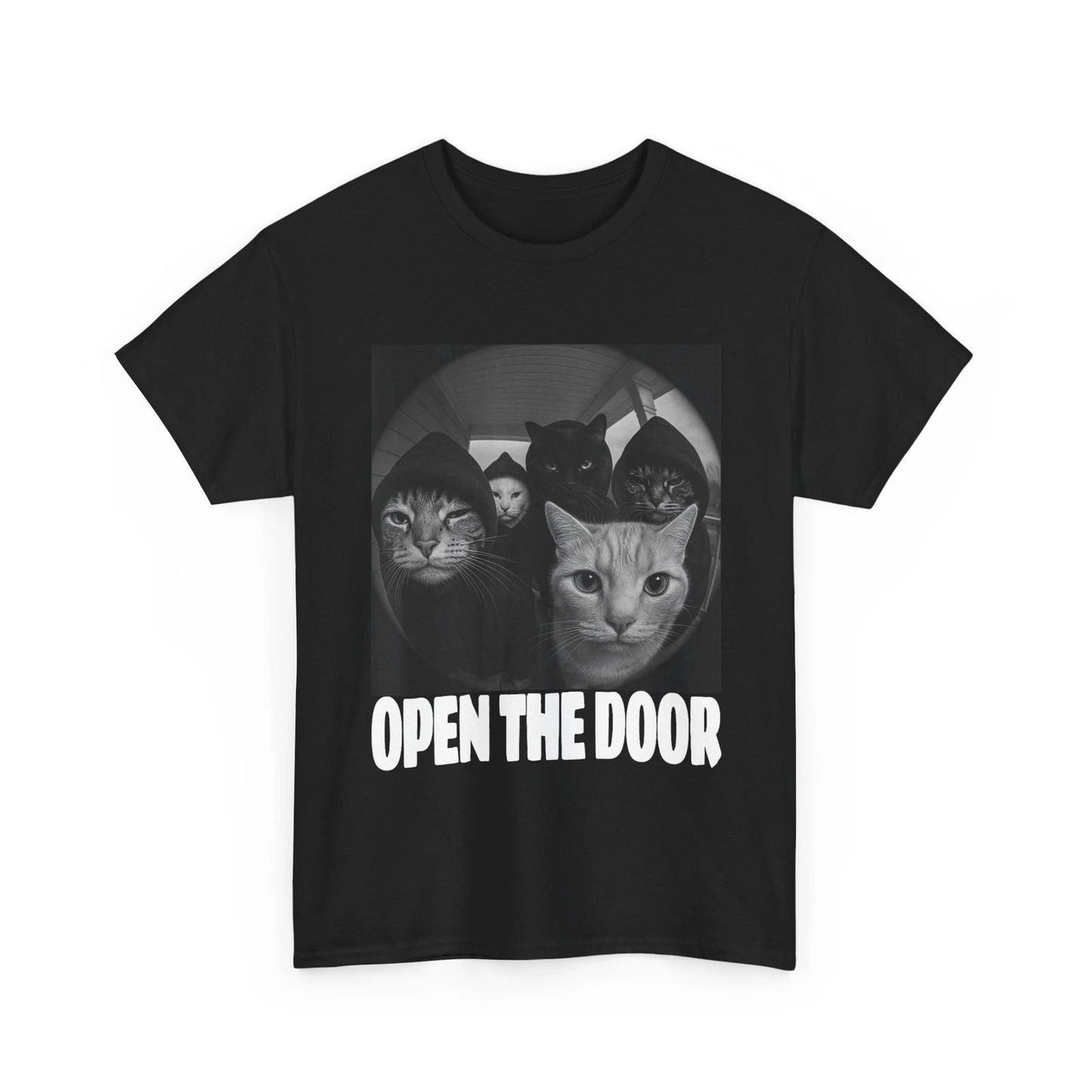 Cats Meme Shirt  Cats Gang Open The Door Memes Lovers Funny Shirt Unisex T-shirt, Sweatshirt, Hoodie, Long Sleeve Tee - T-Shirt, Sweatshirt, Hoodie