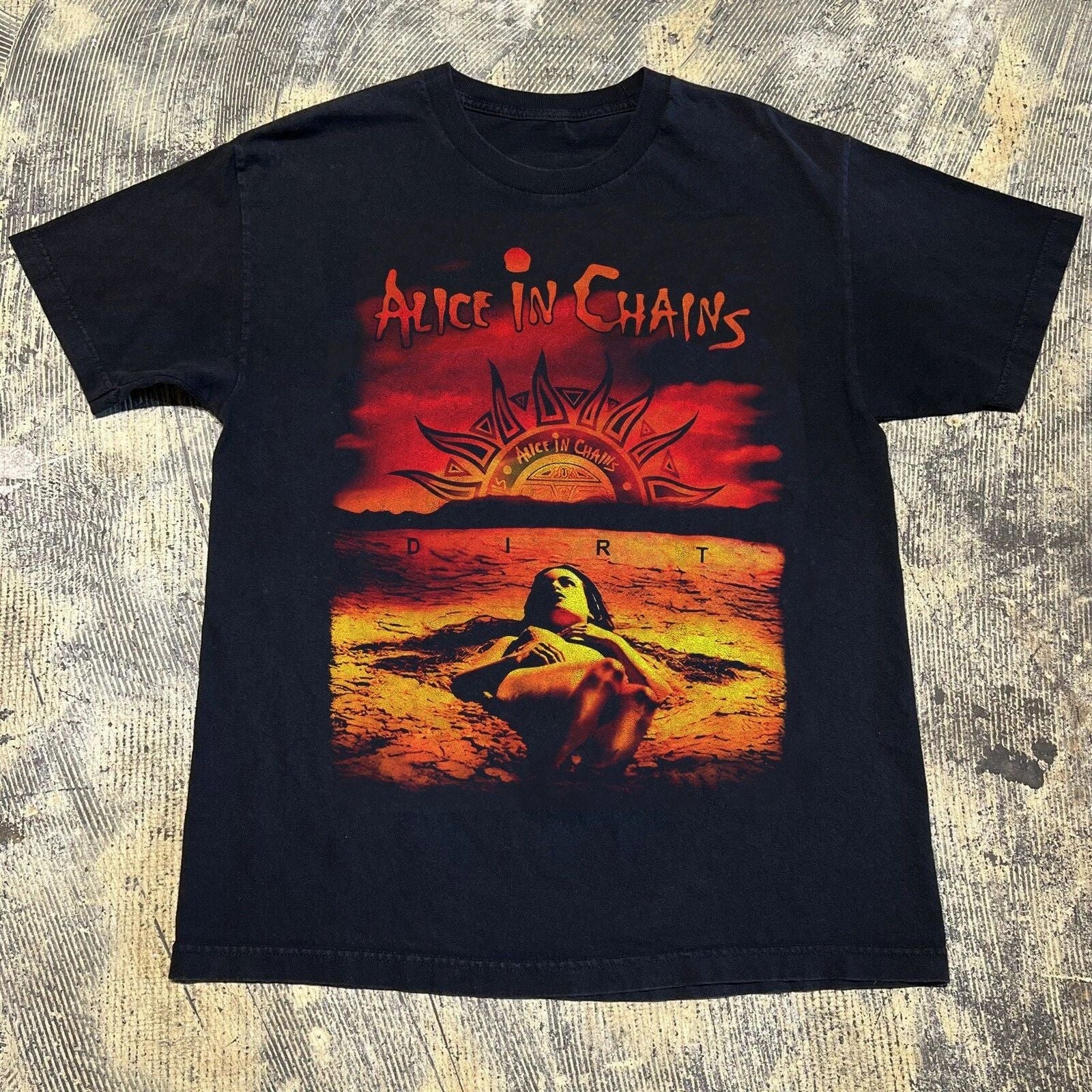 Alice In Chains Dirt Album Band Black T-Shirt S-5XL New Cotton Unisex T-shirt, Sweatshirt, Hoodie, Long Sleeve Tee - T-Shirt, Sweatshirt, Hoodie