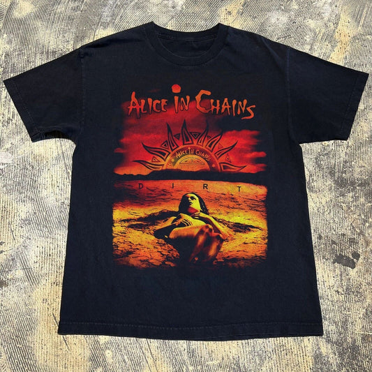 Alice In Chains Dirt Album Band Black T-Shirt S-5XL New Cotton Unisex T-shirt, Sweatshirt, Hoodie, Long Sleeve Tee - T-Shirt, Sweatshirt, Hoodie