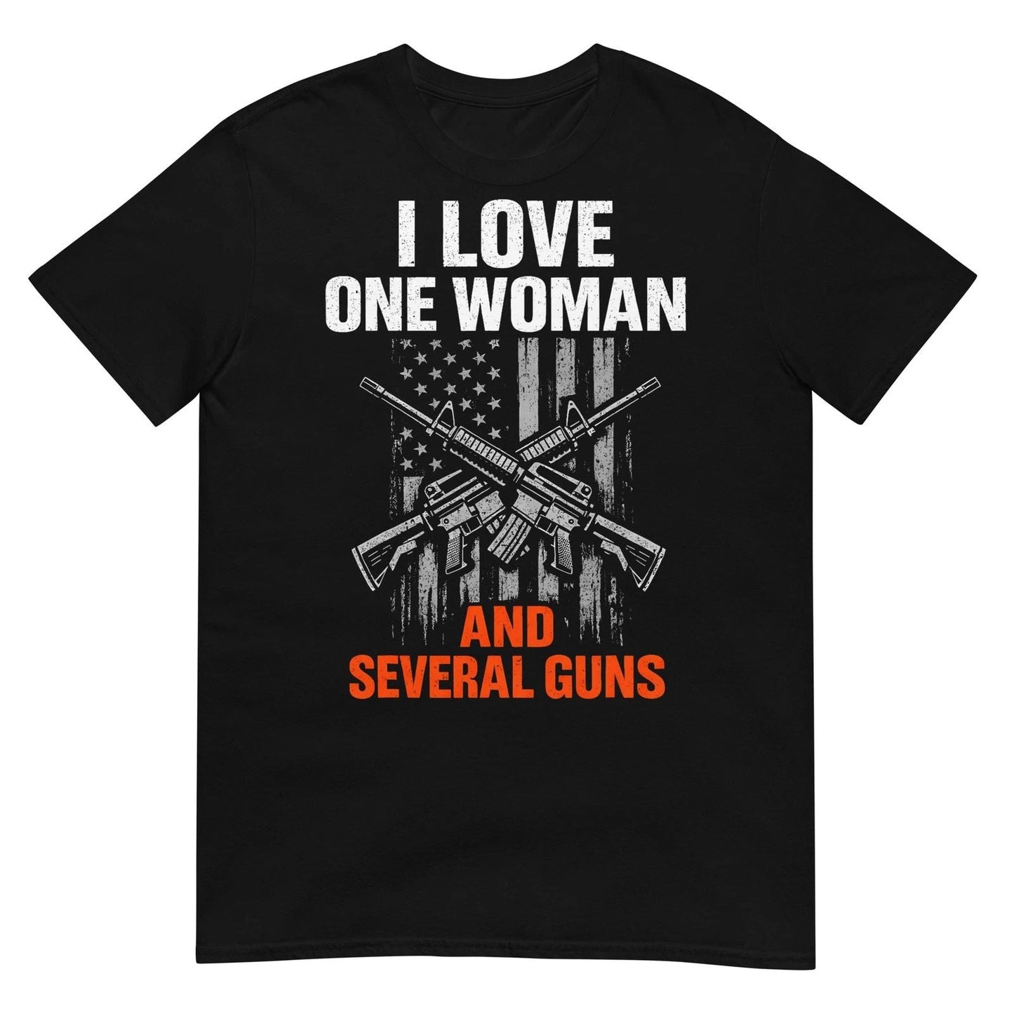 I Love One Woman and Several Guns Funny Gun Owner Men T-Shirt Unisex T-shirt, Sweatshirt, Hoodie, Long Sleeve Tee - T-Shirt, Sweatshirt, Hoodie