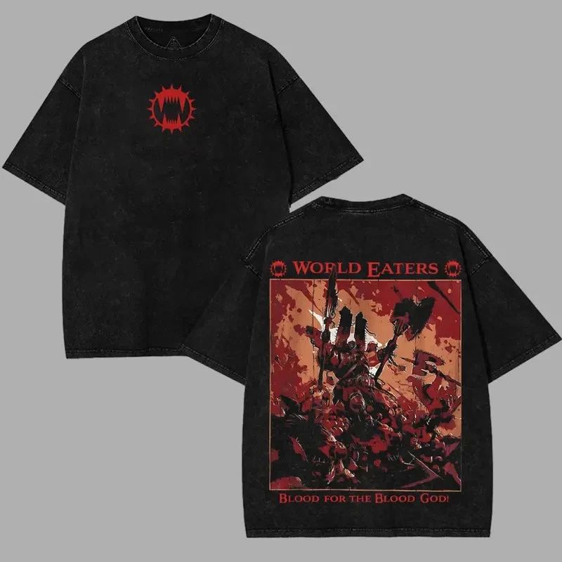 World Eaters Khorne Vintage Double Sided Tabletop Game Tribute T-Shirt Unisex T-shirt, Sweatshirt, Hoodie, Long Sleeve Tee - T-Shirt, Sweatshirt, Hoodie