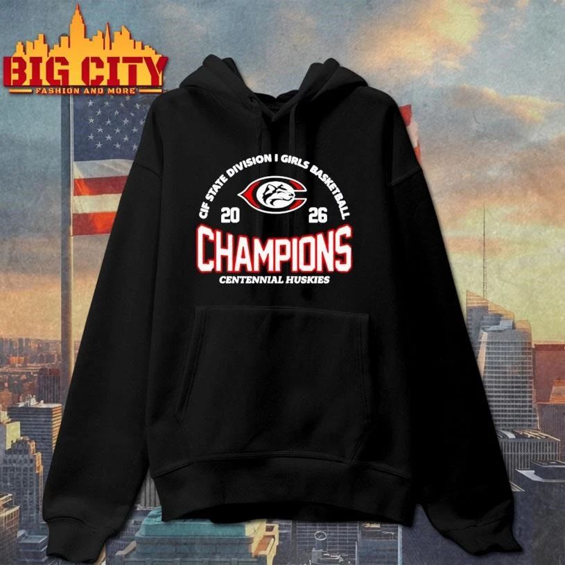 Centennial Huskies 2026 CIF State Division I Girls - Adult & Kids T-Shirts, Sweatshirts & Hoodies apparel design preview 2