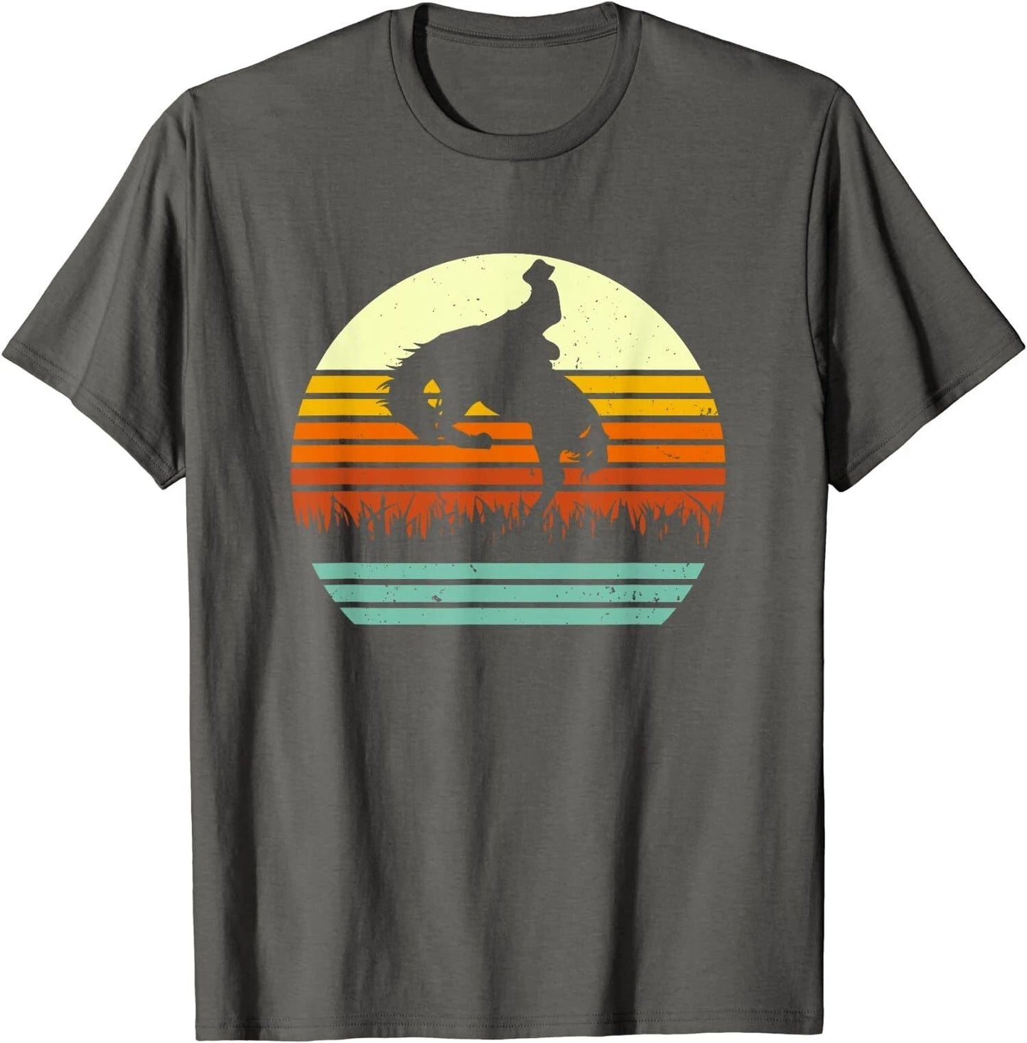 Rodeo Bucking Bronco Horse Retro Style Funny Gift Unisex T-Shirt Unisex T-shirt, Sweatshirt, Hoodie, Long Sleeve Tee - T-Shirt, Sweatshirt, Hoodie