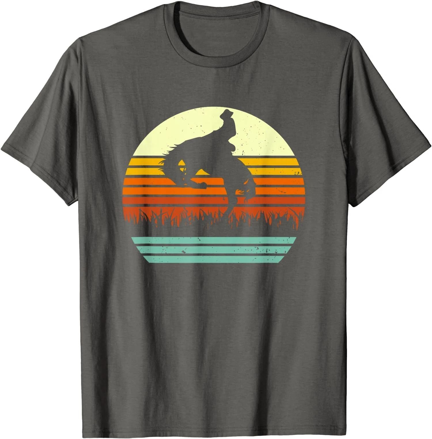 Rodeo Bucking Bronco Horse Retro Style Funny Gift Unisex T-Shirt Unisex T-shirt, Sweatshirt, Hoodie, Long Sleeve Tee - T-Shirt, Sweatshirt, Hoodie
