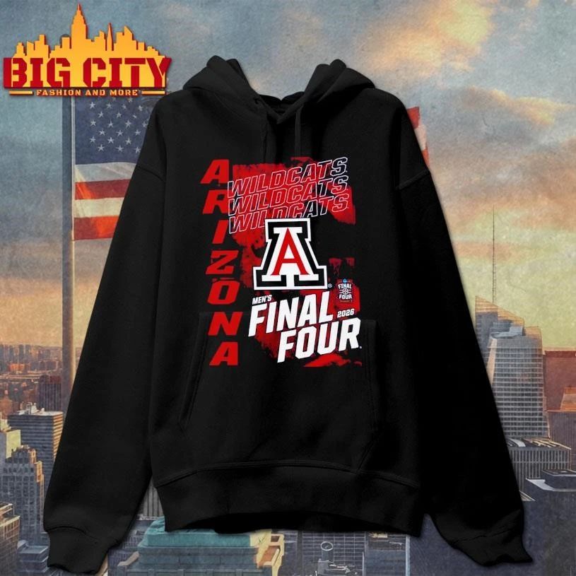 Arizona Wildcats 2026 NCAA Men's Basketball - Adult & Kids T-Shirts, Sweatshirts & Hoodies apparel design preview 2