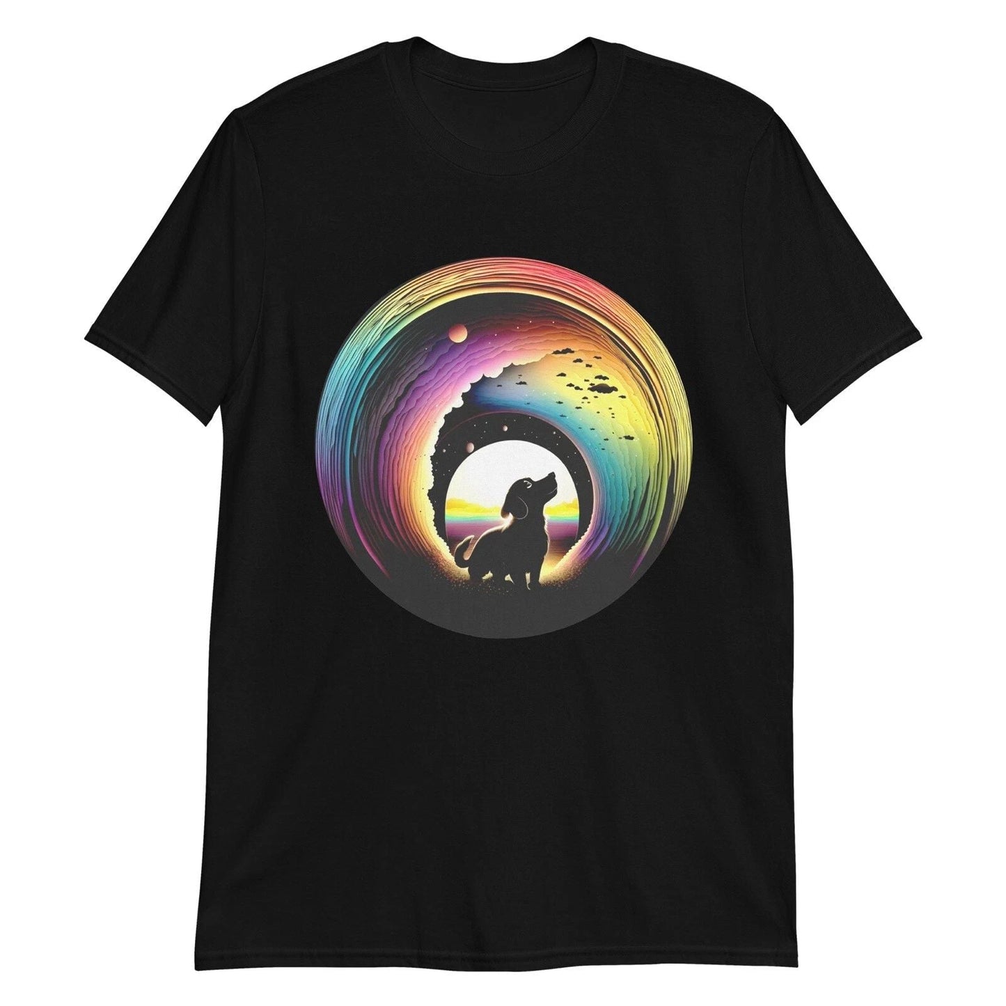 Mens Tshirt Rainbow Dog T-shirt Womens Black Cat Shirt Womens Animal Lover Shirt Unisex T-shirt, Sweatshirt, Hoodie, Long Sleeve Tee - T-Shirt, Sweatshirt, Hoodie