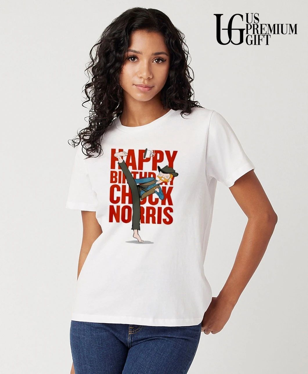 Happy Birthday Chuck Norris - Adult & Kids T-Shirts, Sweatshirts & Hoodies apparel design preview 3