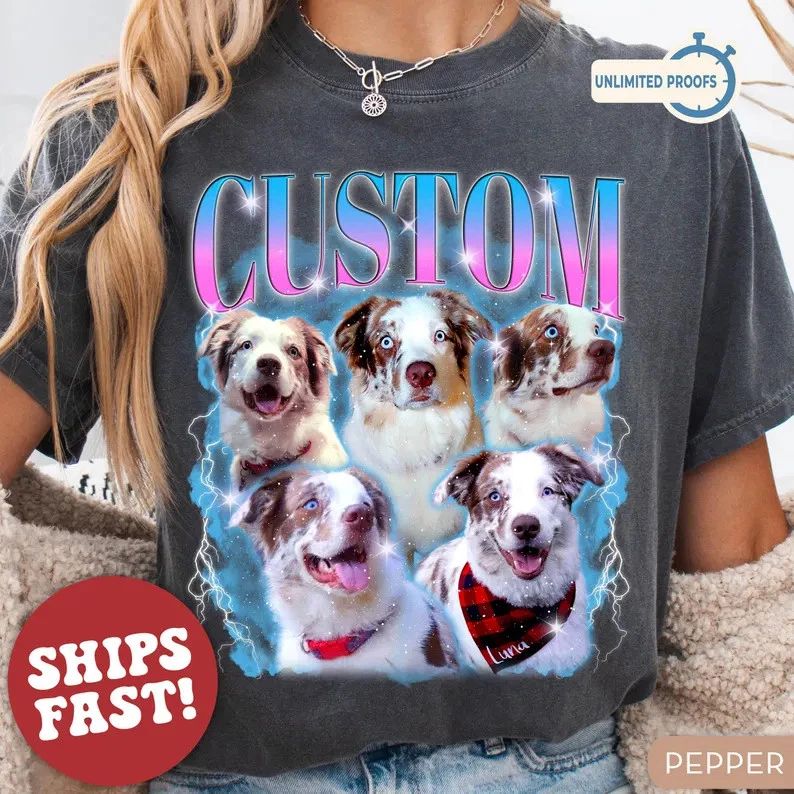 Custom Vintage Pet Comfort Tee Shirt Personalized Dog Cat Lover Unisex T-shirt, Sweatshirt, Hoodie, Long Sleeve Tee - T-Shirt, Sweatshirt, Hoodie