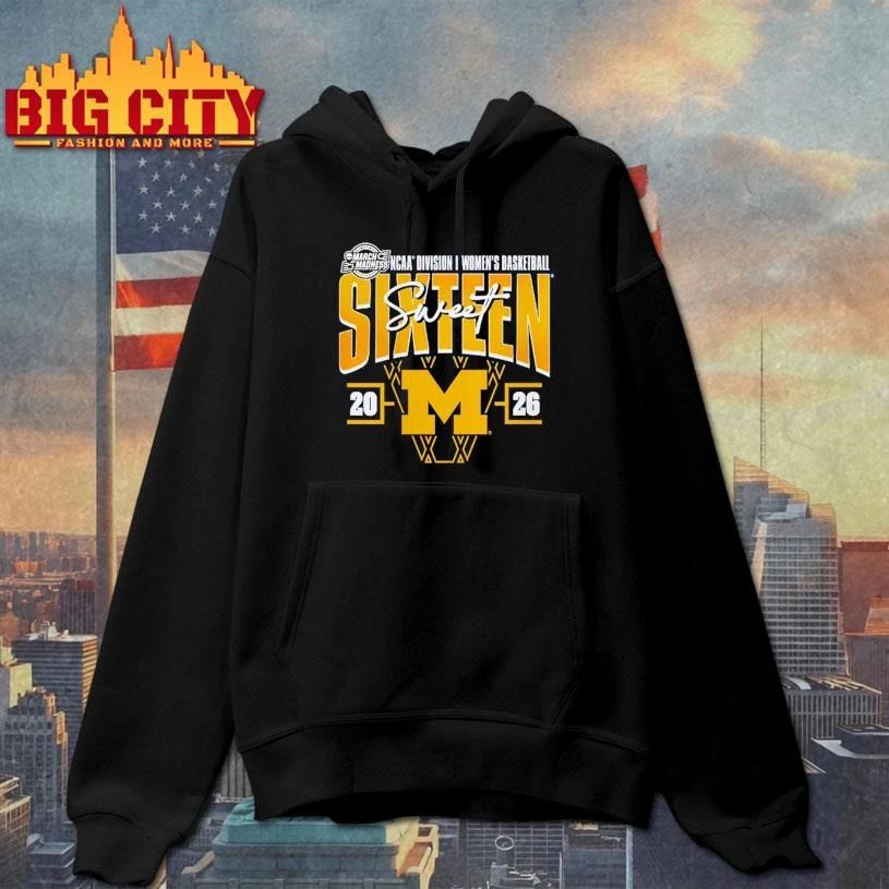 Michigan Wolverines Women's 2026 NCAA Basketball - Adult & Kids T-Shirts, Sweatshirts & Hoodies apparel design preview 2