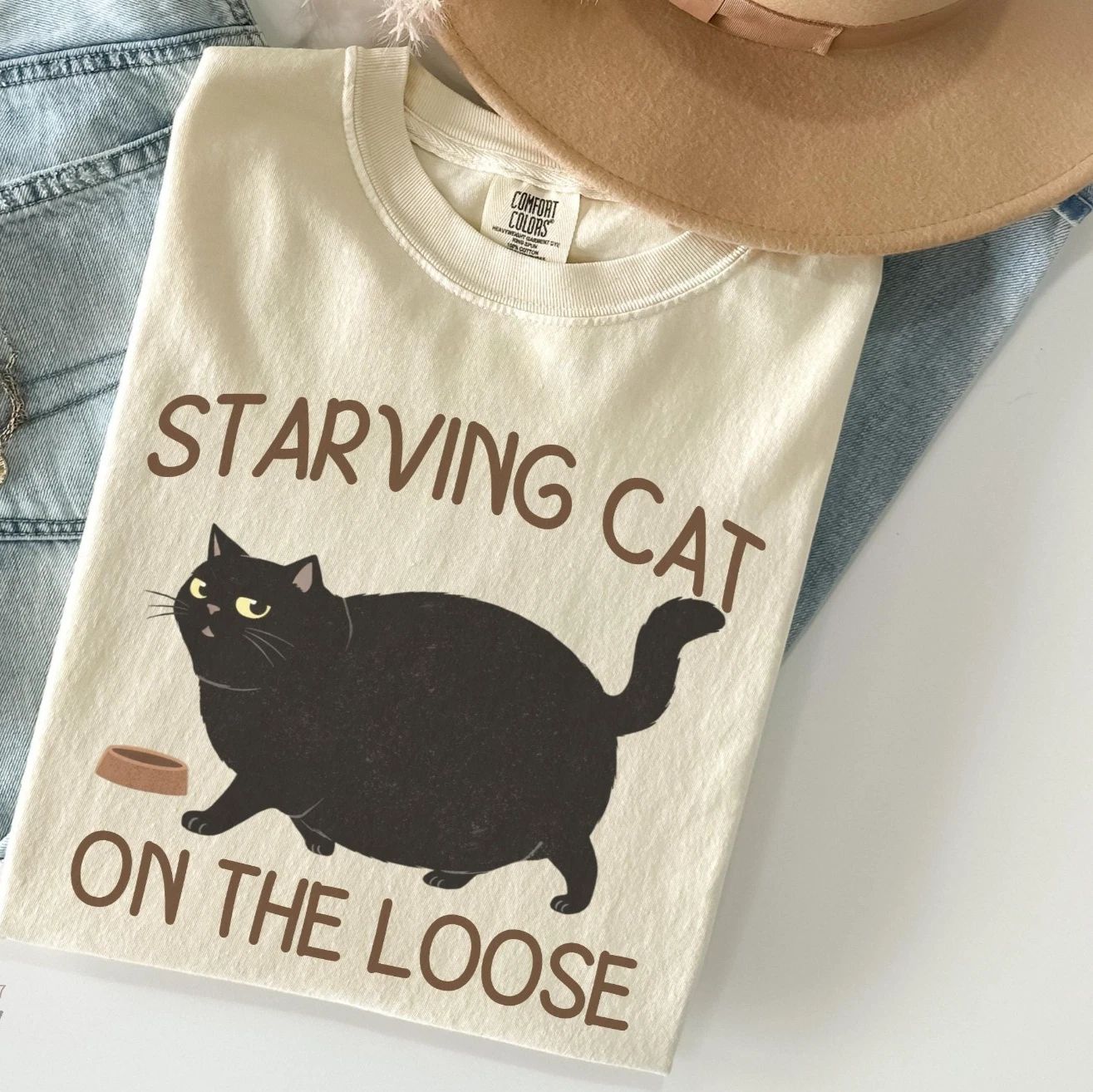 Funny Fat Cat Gifts for Cat Lovers,  But Skin and Bones Cat Mom Shirt Unisex T-shirt, Sweatshirt, Hoodie, Long Sleeve Tee - T-Shirt, Sweatshirt, Hoodie