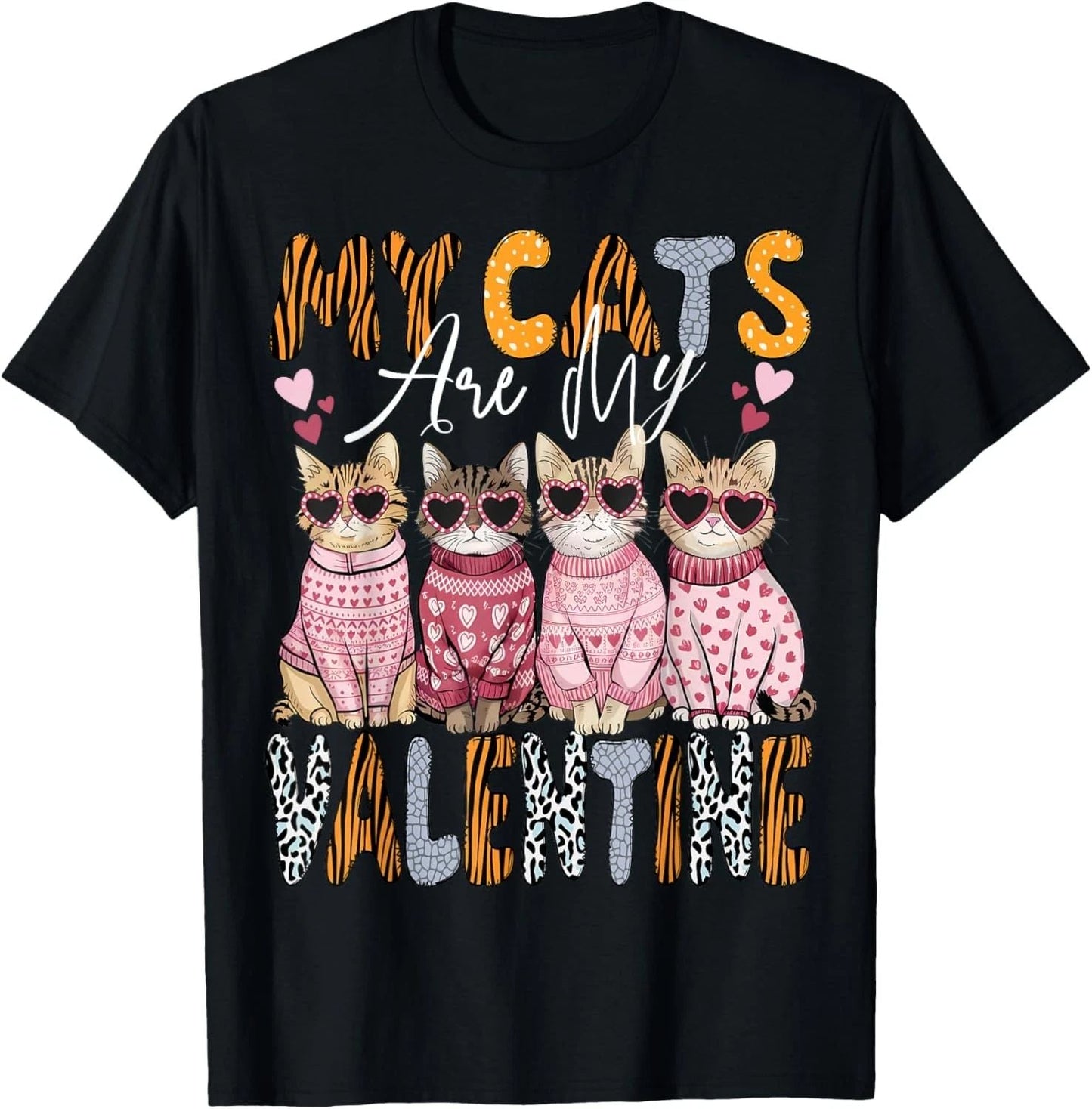 Cute Cat Valentine shirt My Cat Is My Valentine Kitten Lover Unisex T-Shirt Unisex T-shirt, Sweatshirt, Hoodie, Long Sleeve Tee - T-Shirt, Sweatshirt, Hoodie