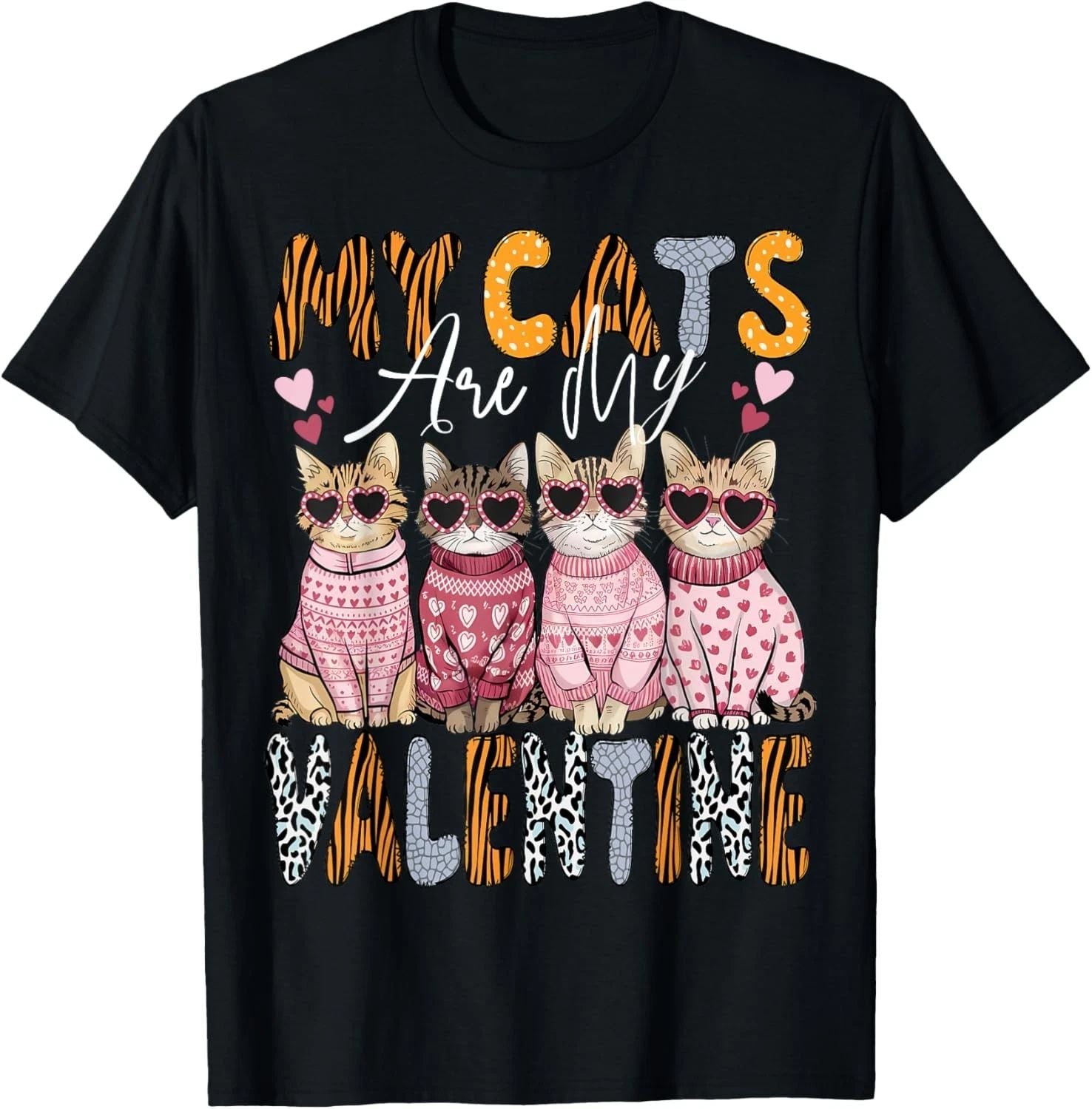 Cute Cat Valentine shirt My Cat Is My Valentine Kitten Lover Unisex T-Shirt Unisex T-shirt, Sweatshirt, Hoodie, Long Sleeve Tee - T-Shirt, Sweatshirt, Hoodie