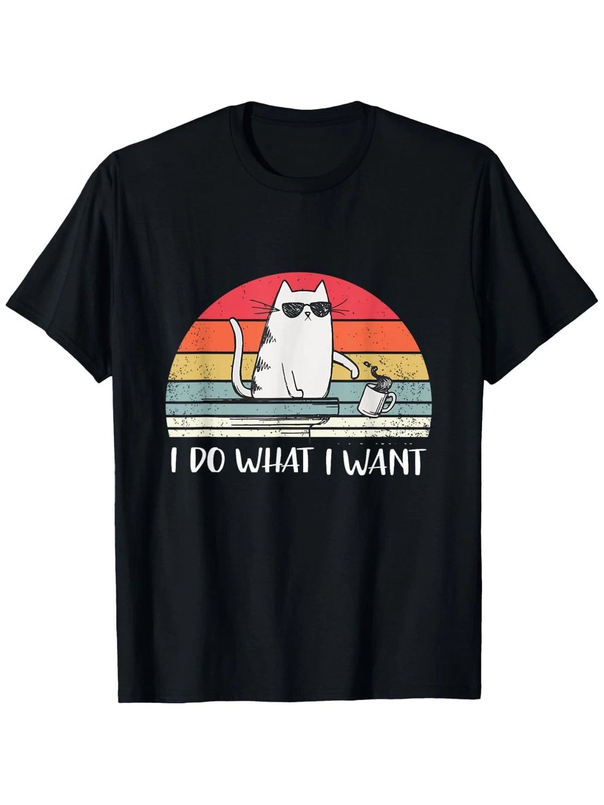 I Do What I Want Funny Black Cat Lovers T-Shirt,Suitable for Mens & Womens Outdo Unisex T-shirt, Sweatshirt, Hoodie, Long Sleeve Tee - T-Shirt, Sweatshirt, Hoodie