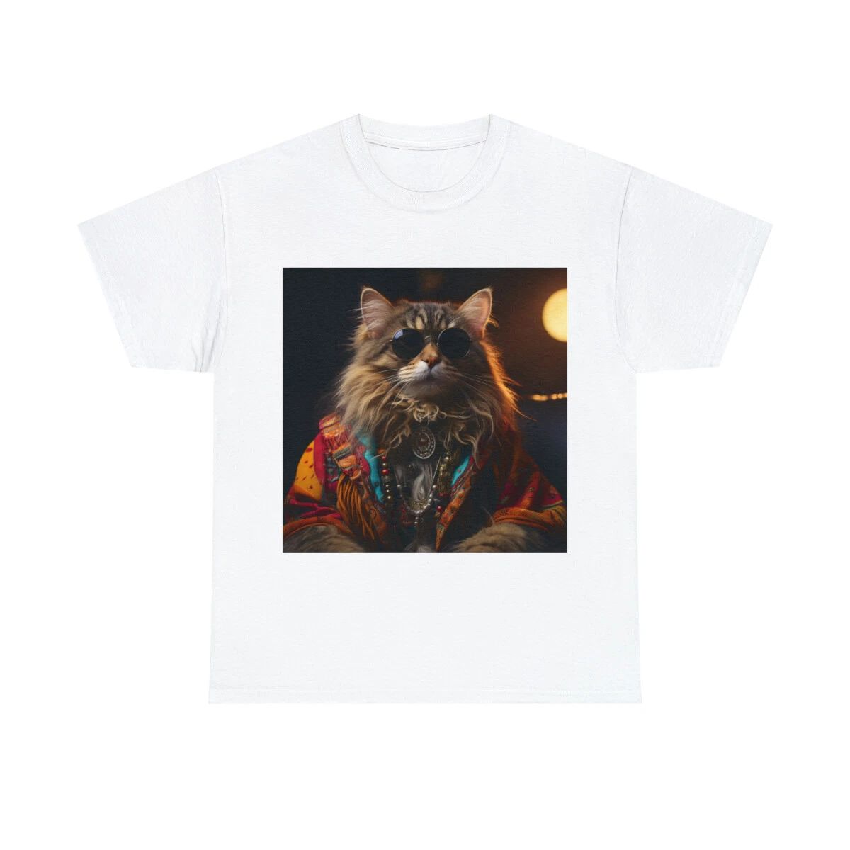 Realistic Cat Art T Shirt Adult Hipster Cat Hippie Pet Lover Gift Intricate Unisex T-shirt, Sweatshirt, Hoodie, Long Sleeve Tee - T-Shirt, Sweatshirt, Hoodie