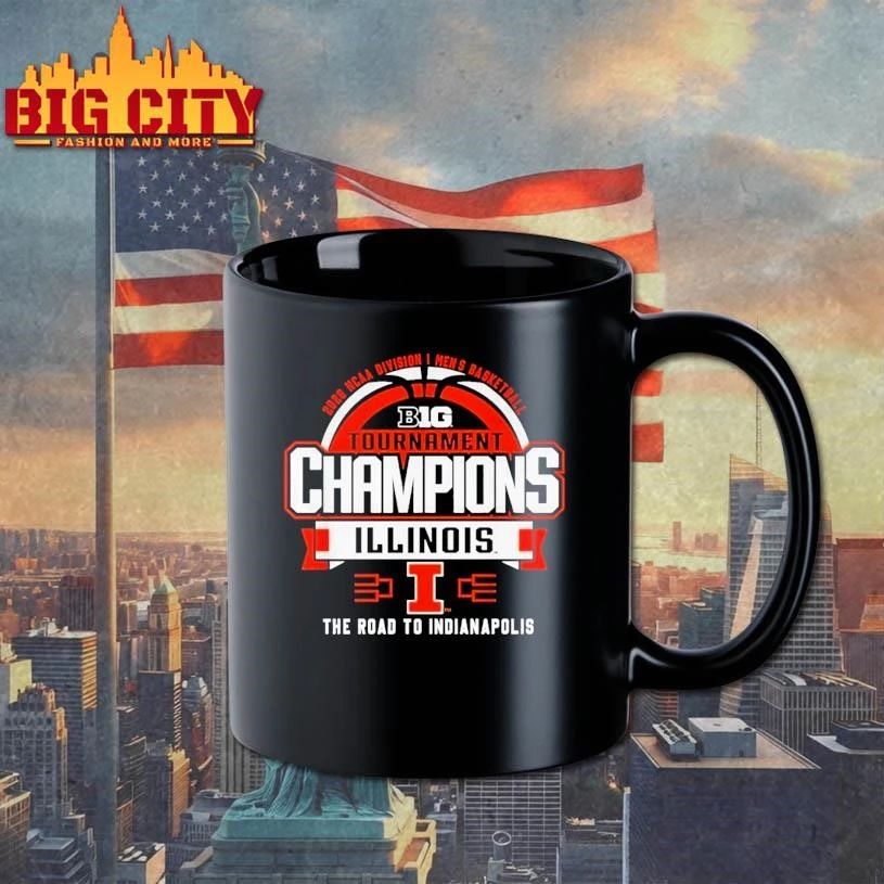 Illinois 2026 NCAA Men's Champions Tournament Logo - Adult & Kids T-Shirts, Sweatshirts & Hoodies apparel design preview 3