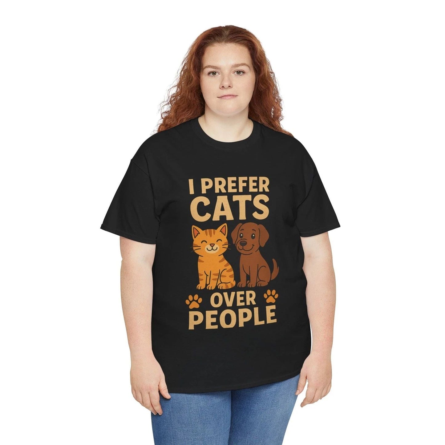 Pet Lover's Heavy Cotton Tee - Funny Cat and Dog Shirt, Animal Lover Gift, [...] Unisex T-shirt, Sweatshirt, Hoodie, Long Sleeve Tee - T-Shirt, Sweatshirt, Hoodie