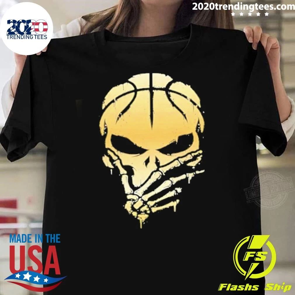 The Brunisher Gold Jalen Brunson Knicks Skull Shirt Unisex T-shirt, Sweatshirt, Hoodie, Long Sleeve Tee - T-Shirt, Sweatshirt, Hoodie