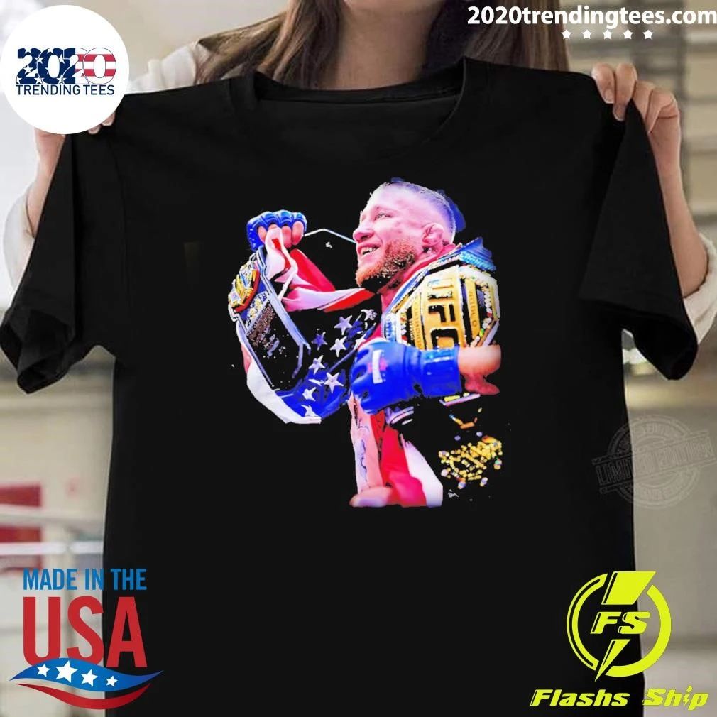 Justin Gaethje Champions 2026 Graphic Shirt Unisex T-shirt, Sweatshirt, Hoodie, Long Sleeve Tee - T-Shirt, Sweatshirt, Hoodie