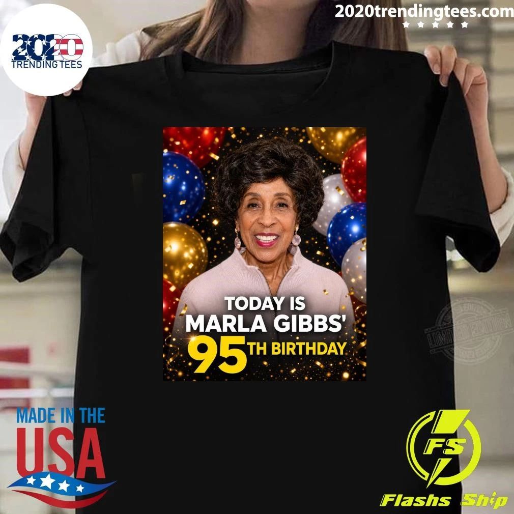 Happy 95th Birthday Marla Gibbs Born June 14, 1931 Shirt Unisex T-shirt, Sweatshirt, Hoodie, Long Sleeve Tee - T-Shirt, Sweatshirt, Hoodie