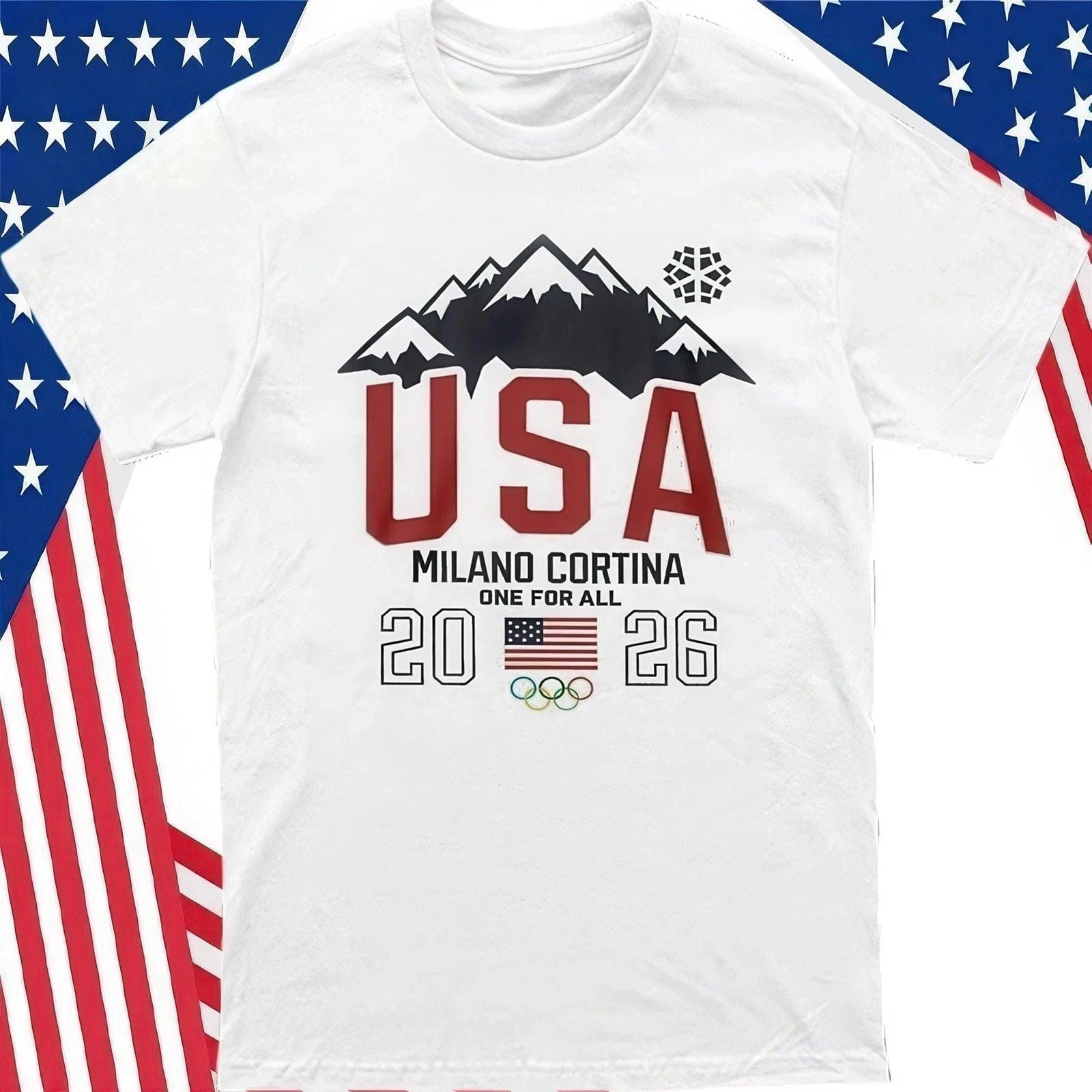 Team Usa 2026 Olympic Milano Cortina One For All Gildan Unisex T-Shirt For Fan Unisex T-shirt, Sweatshirt, Hoodie, Long Sleeve Tee - T-Shirt, Sweatshirt, Hoodie