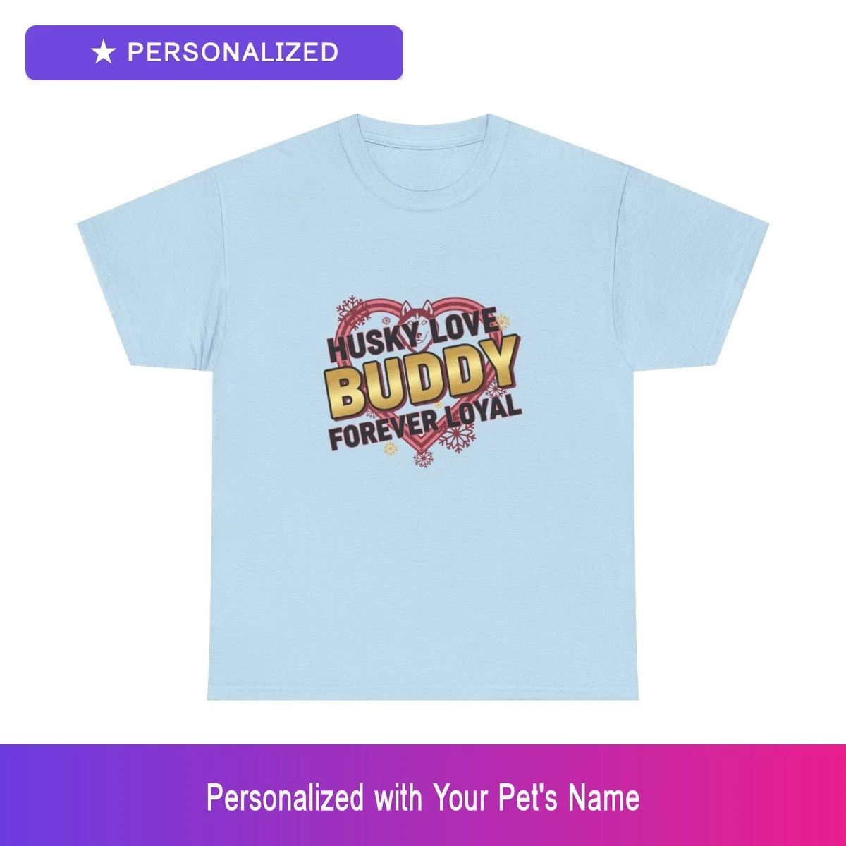 Custom Husky Pet Lover Shirt Personalized Name Unisex Mens Womens Dog Owner Unisex T-shirt, Sweatshirt, Hoodie, Long Sleeve Tee - T-Shirt, Sweatshirt, Hoodie
