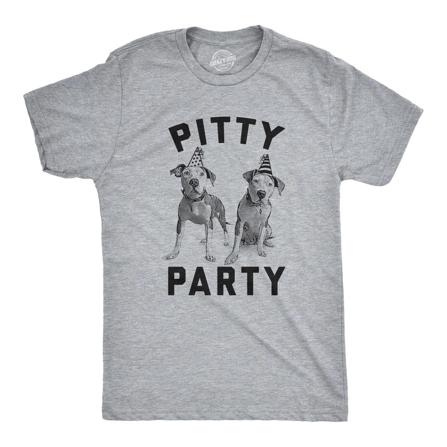 Mens Pitty Party T Shirt Cute Pitbull Dog Tee Gift for Pet Owner Unisex T-shirt, Sweatshirt, Hoodie, Long Sleeve Tee - T-Shirt, Sweatshirt, Hoodie
