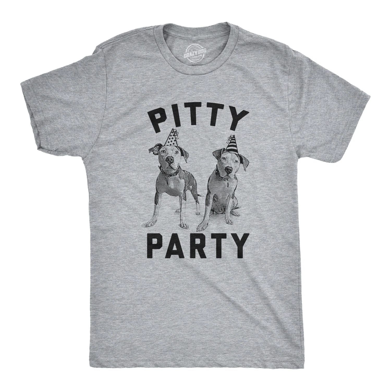 Mens Pitty Party T Shirt Cute Pitbull Dog Tee Gift for Pet Owner Unisex T-shirt, Sweatshirt, Hoodie, Long Sleeve Tee - T-Shirt, Sweatshirt, Hoodie
