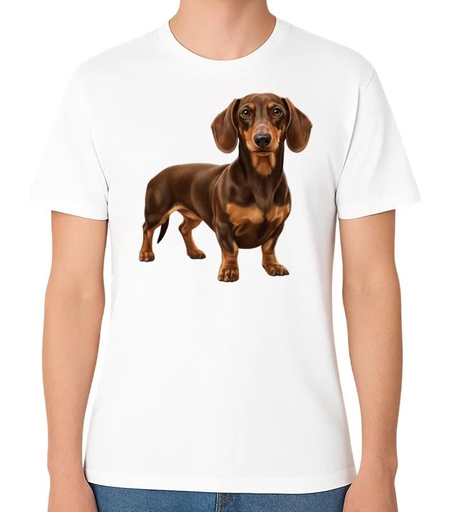 Dachshund Dog Illustration Unisex T-Shirt Sausage Dog Lover Tee Unisex T-shirt, Sweatshirt, Hoodie, Long Sleeve Tee - T-Shirt, Sweatshirt, Hoodie