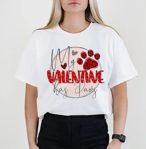My Dog Is My Valentine Shirt, Dog Lover Shirt, Funny Valentine's Shirt, Valen... Unisex T-shirt, Sweatshirt, Hoodie, Long Sleeve Tee - T-Shirt, Sweatshirt, Hoodie