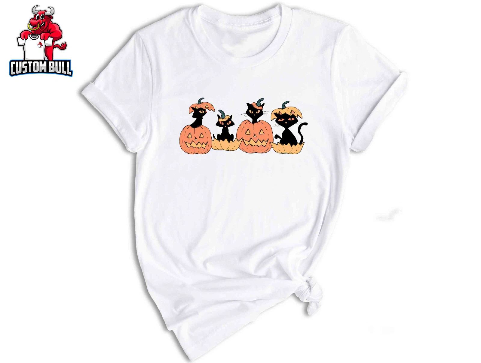 Cute Halloween Cats Shirt, Halloween Cat Shirt, Retro Cat Shirt Unisex T-shirt, Sweatshirt, Hoodie, Long Sleeve Tee - T-Shirt, Sweatshirt, Hoodie