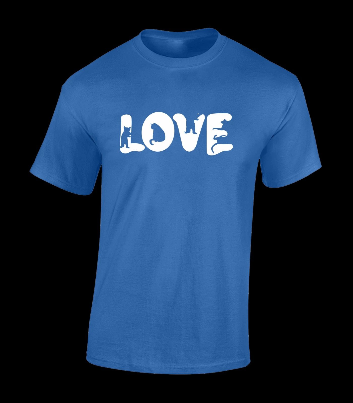 LOVE CATS MENS T SHIRT CAT LOVER ANIMAL CUTE DESIGN FUNNY GIFT IDEA TOP COOL Unisex T-shirt, Sweatshirt, Hoodie, Long Sleeve Tee - T-Shirt, Sweatshirt, Hoodie