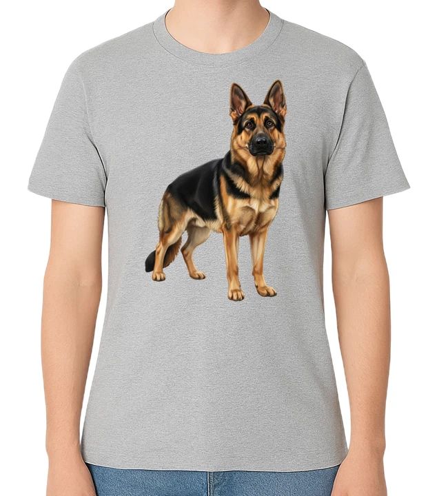 German Shepherd Dog Illustration Unisex T-Shirt Pet Lover Gift Tee Unisex T-shirt, Sweatshirt, Hoodie, Long Sleeve Tee - T-Shirt, Sweatshirt, Hoodie